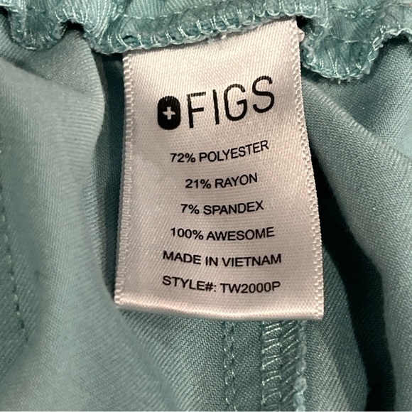 Figs Blue Cargo Pants Relaxed Fit. Sz M - Picture 4 of 5